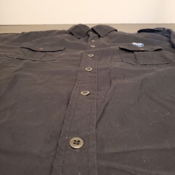 NWT Mossimo Supply Co. Men XL Dark Gray Infantry Shirt Long Sleeve Snap Pockets - Picture 14 of 16